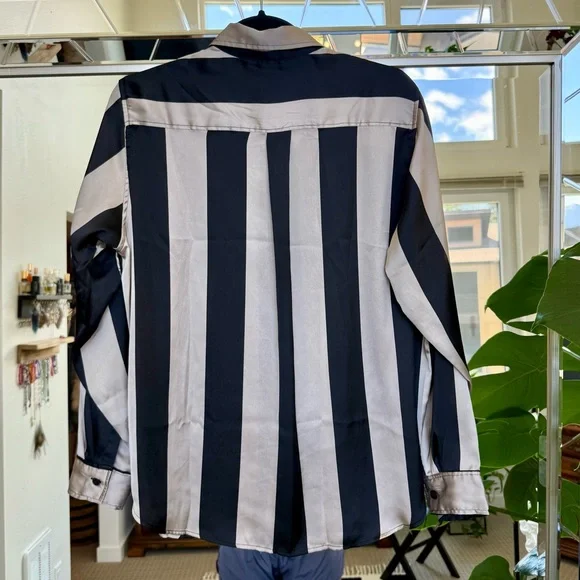 H&M Satin Stripe Blouse - Picture 5 of 7